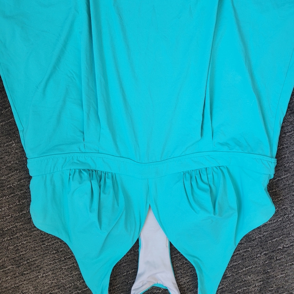 Razorback Teal Swimsuit - size 18 Lands end